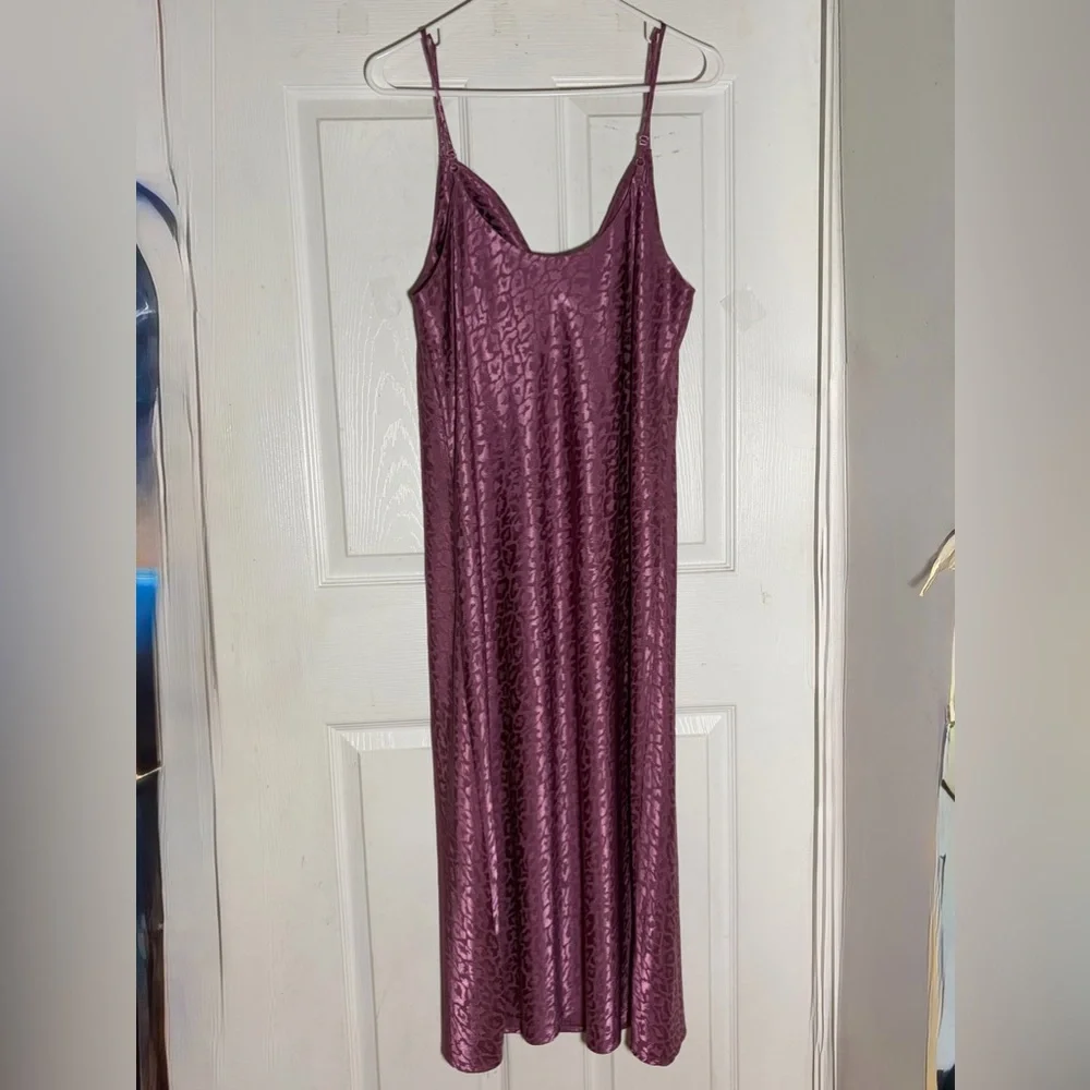 Emma & Michele Elegant Purple Slip Maxi Dress‎ so L